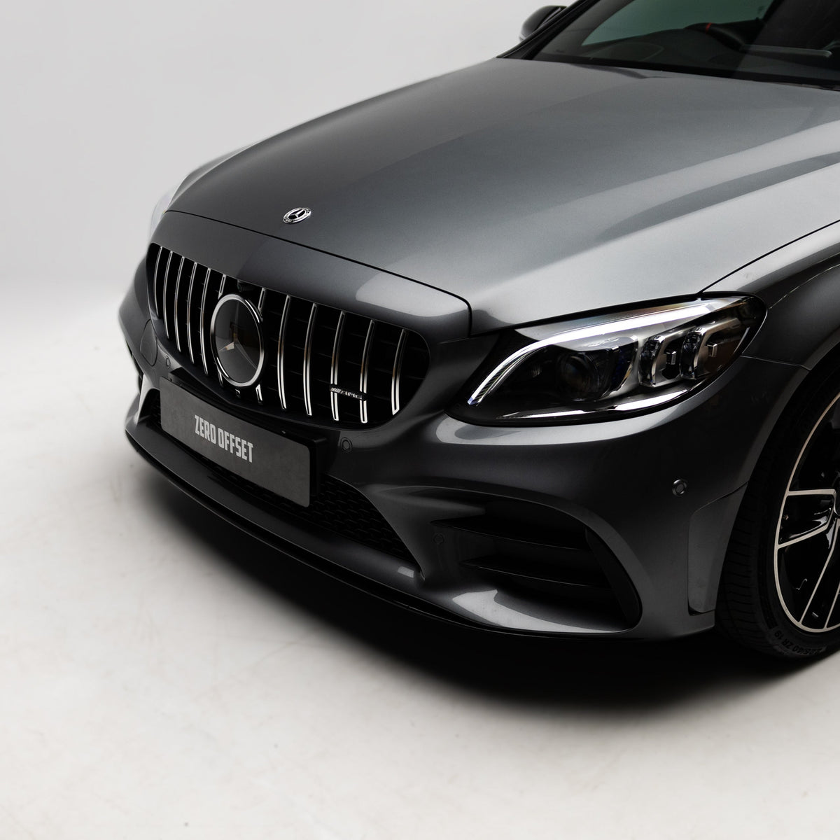 AMG Panamericana Style Grille for Mercedes-Benz C Class (AMG Line) C205/W205 2019-2022 - Silver