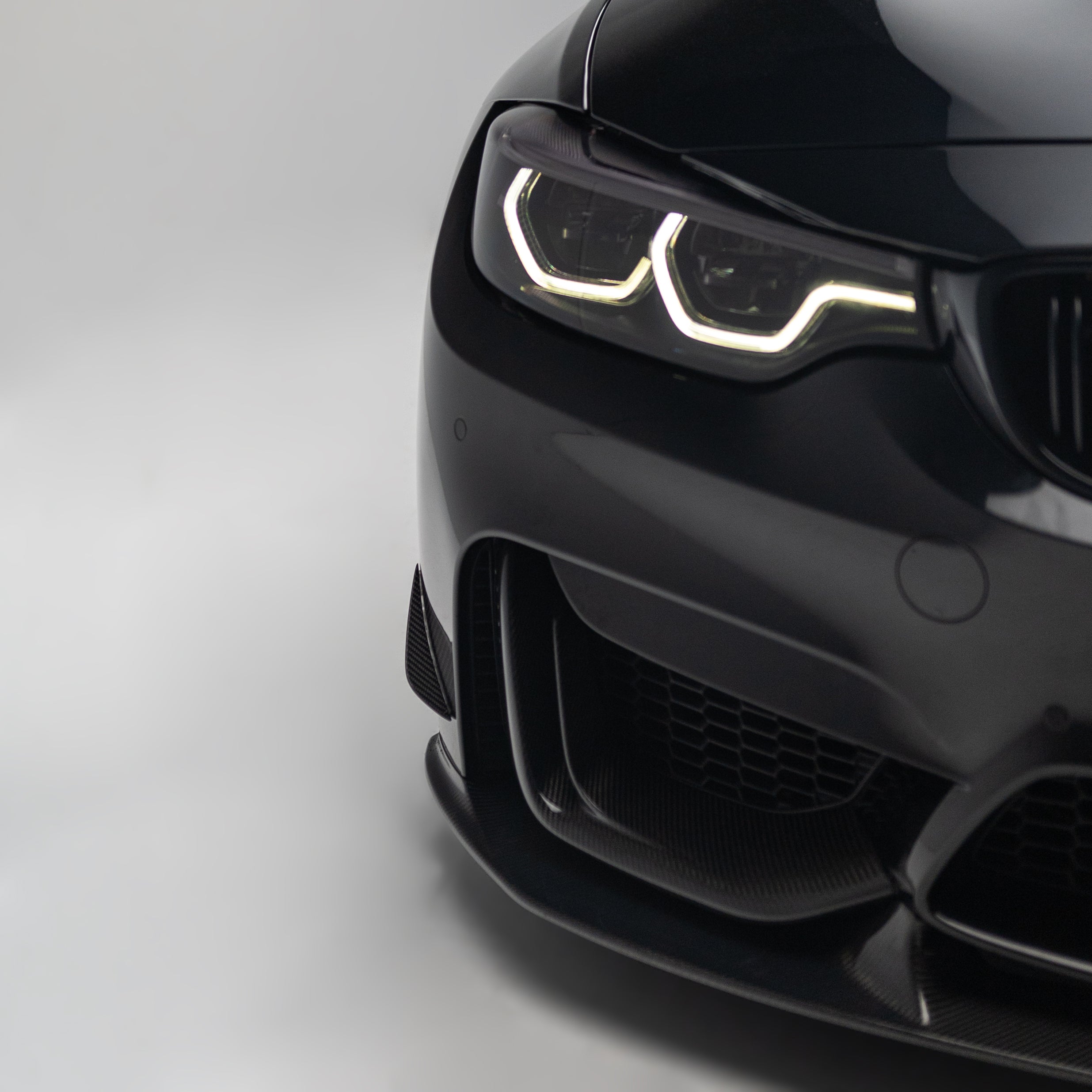 ADRO BMW M3 F80 & M4 F82 Carbon Fiber Front Bumper Canards 2013-2020