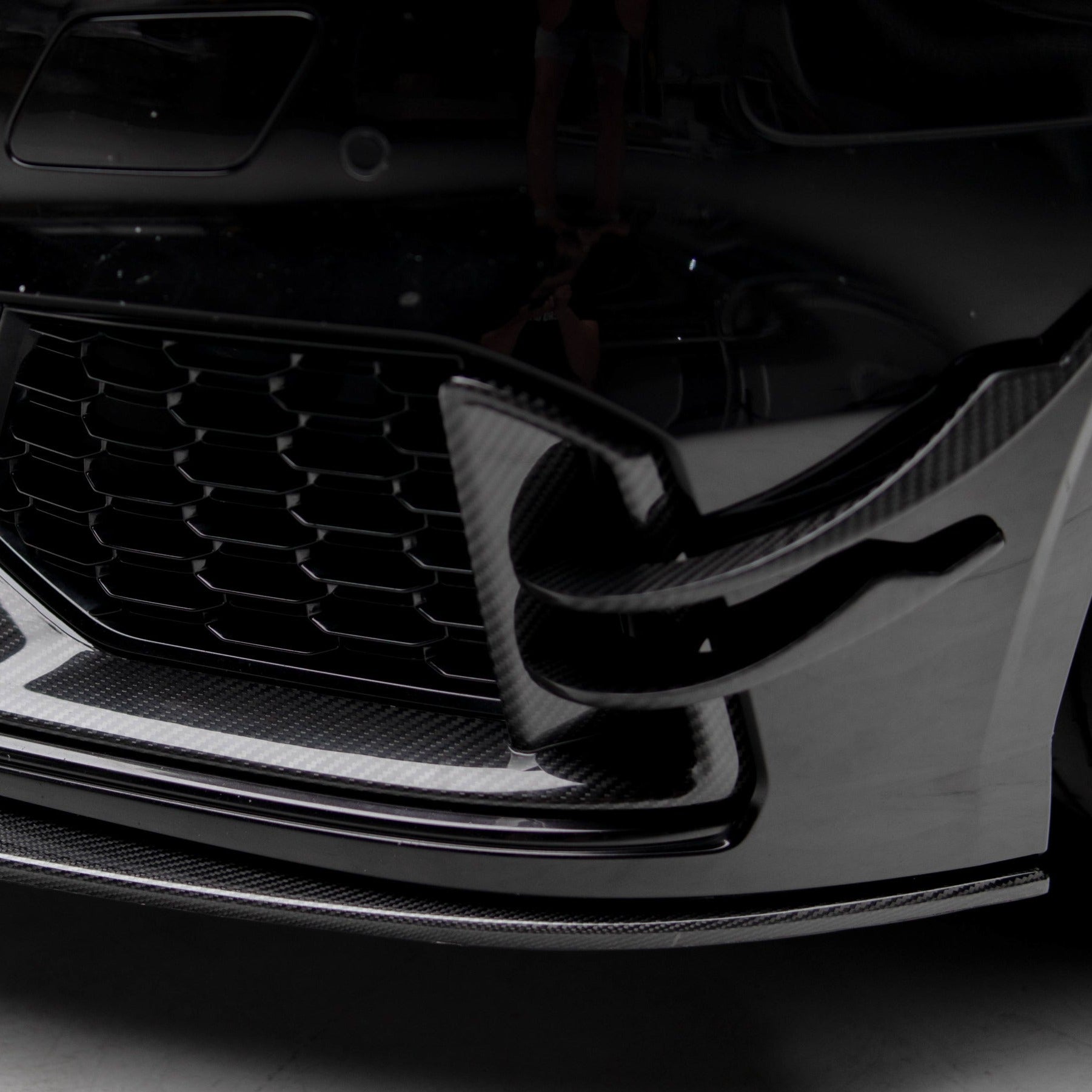ZO Exclusive Front Bumper Canards for Audi RS3 17-21 (8V) [SEDAN] (Carbon Fibre)