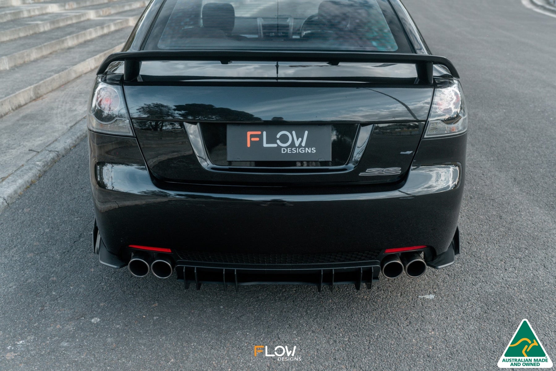 Flow Designs VE Commodore S1 Sedan Flow-Lock Rear Diffuser - iilumolab