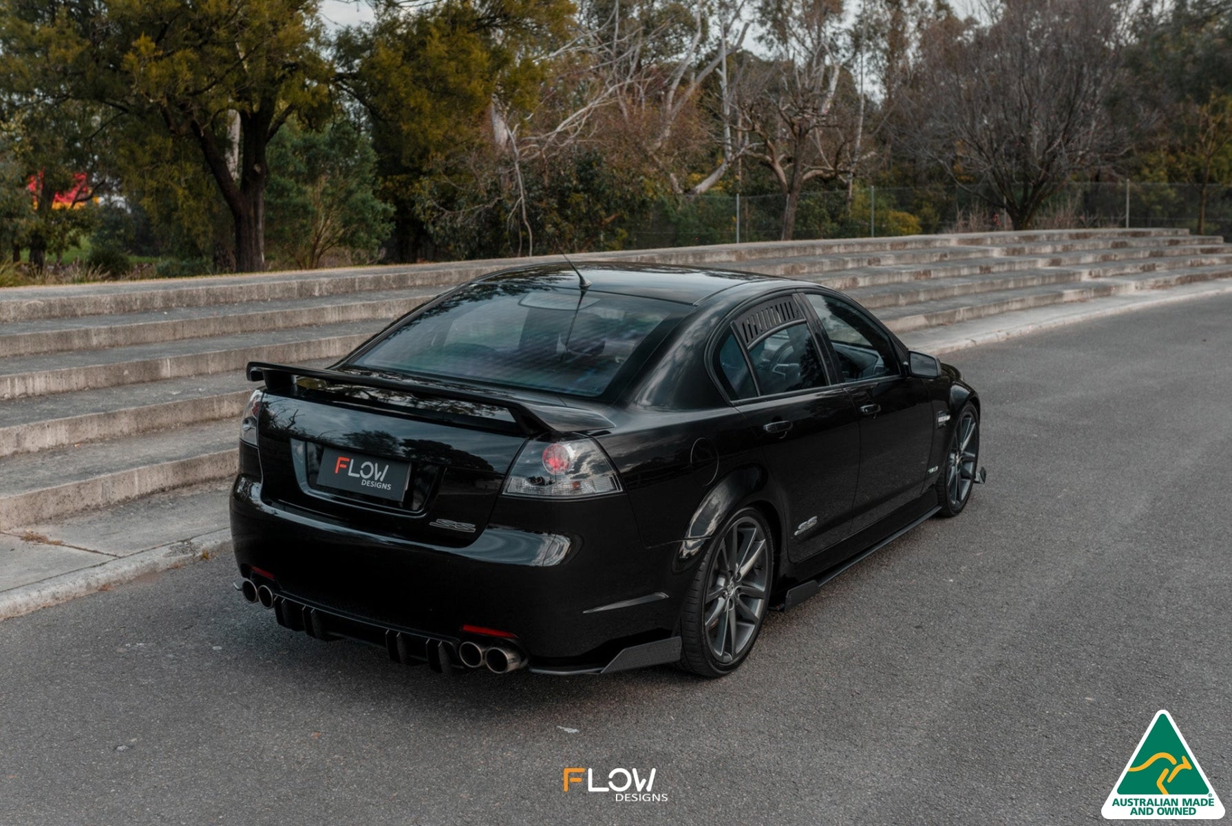 Flow Designs VE Commodore S1 Sedan Flow-Lock Rear Diffuser - iilumolab