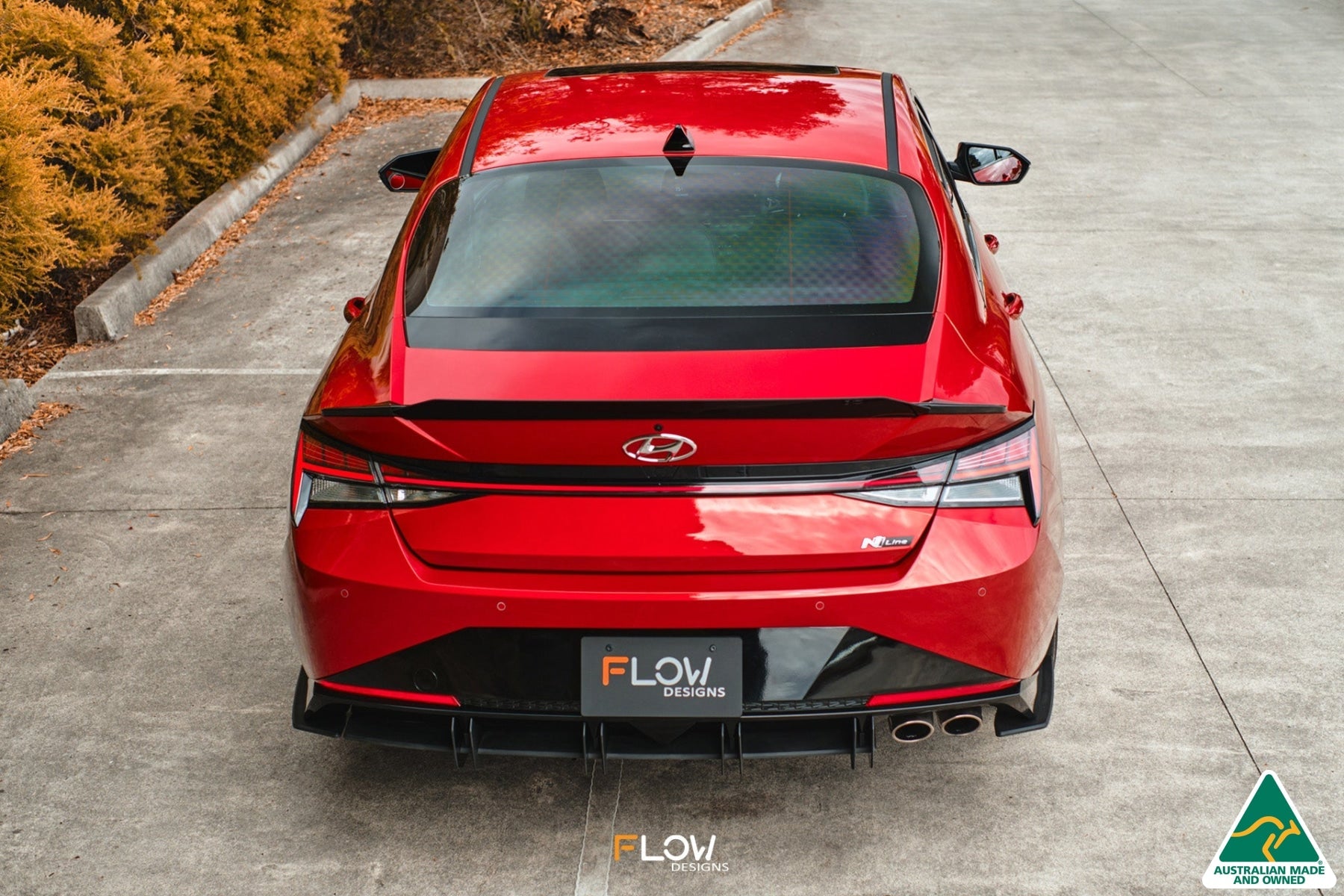 Flow Designs DISCONTINUED SANDED MATTE FINISH - CN7 i30 N Line Sedan 2020 - 2022 Rear Spats (Pair) - iilumolab