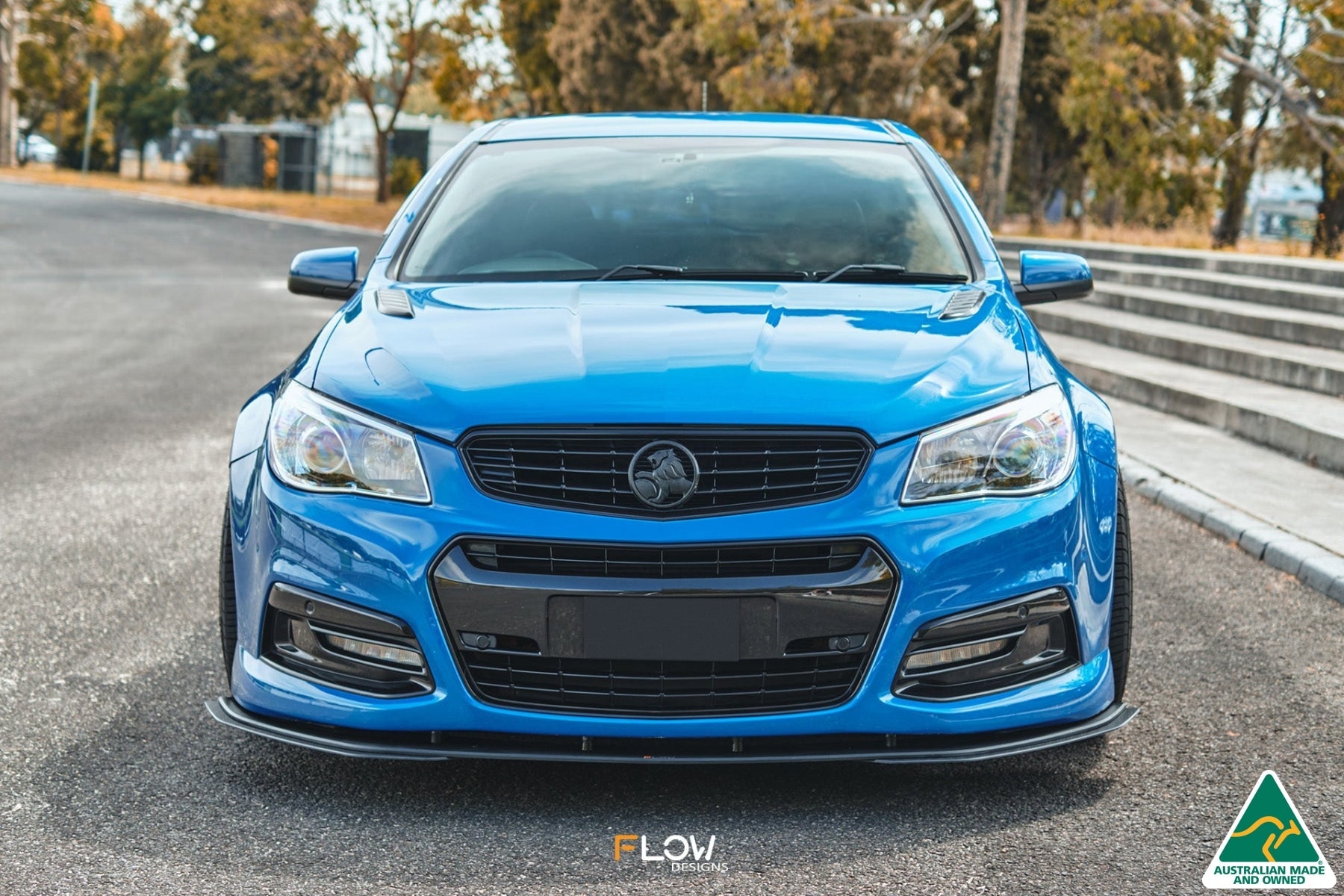 Flow Designs VF Commodore S1 Wagon Front Lip Splitter Extensions (Pair) - iilumolab