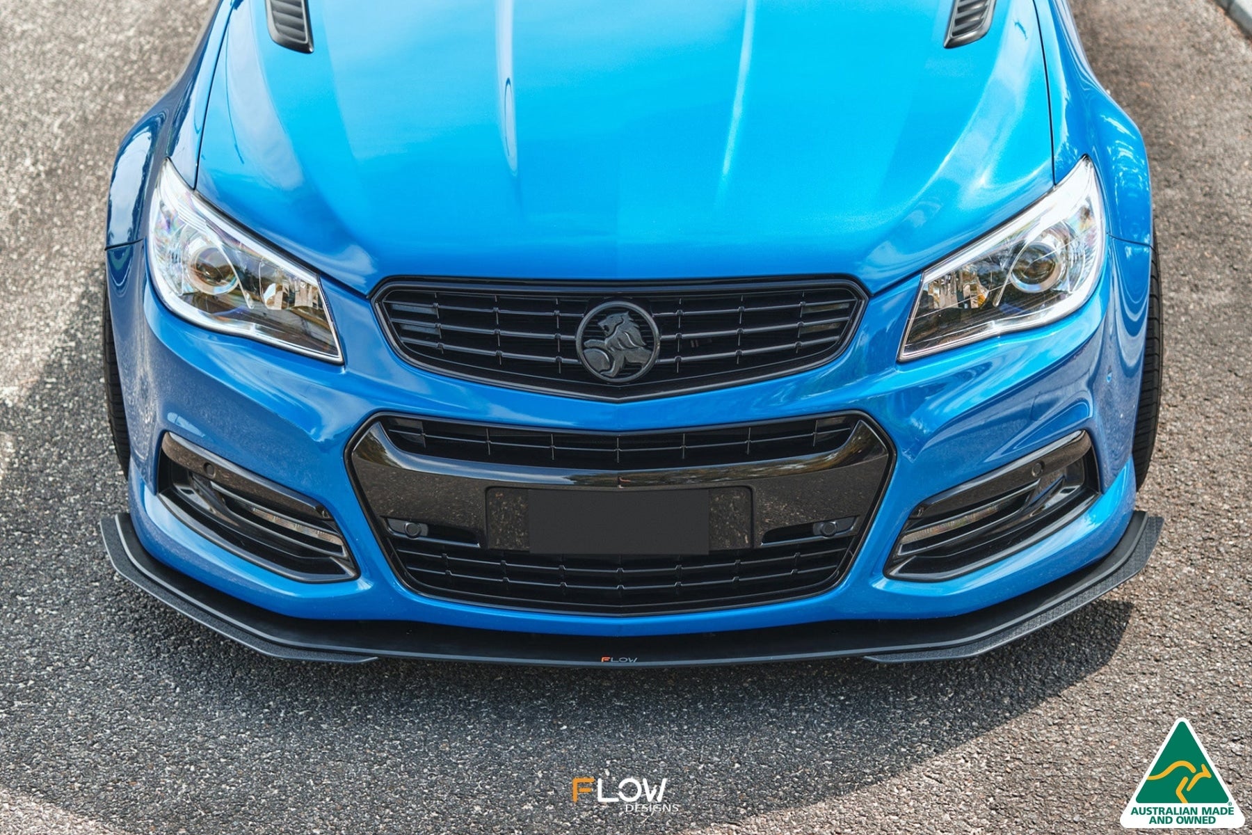 Flow Designs VF Commodore S1 Wagon Front Lip Splitter Extensions (Pair) - iilumolab
