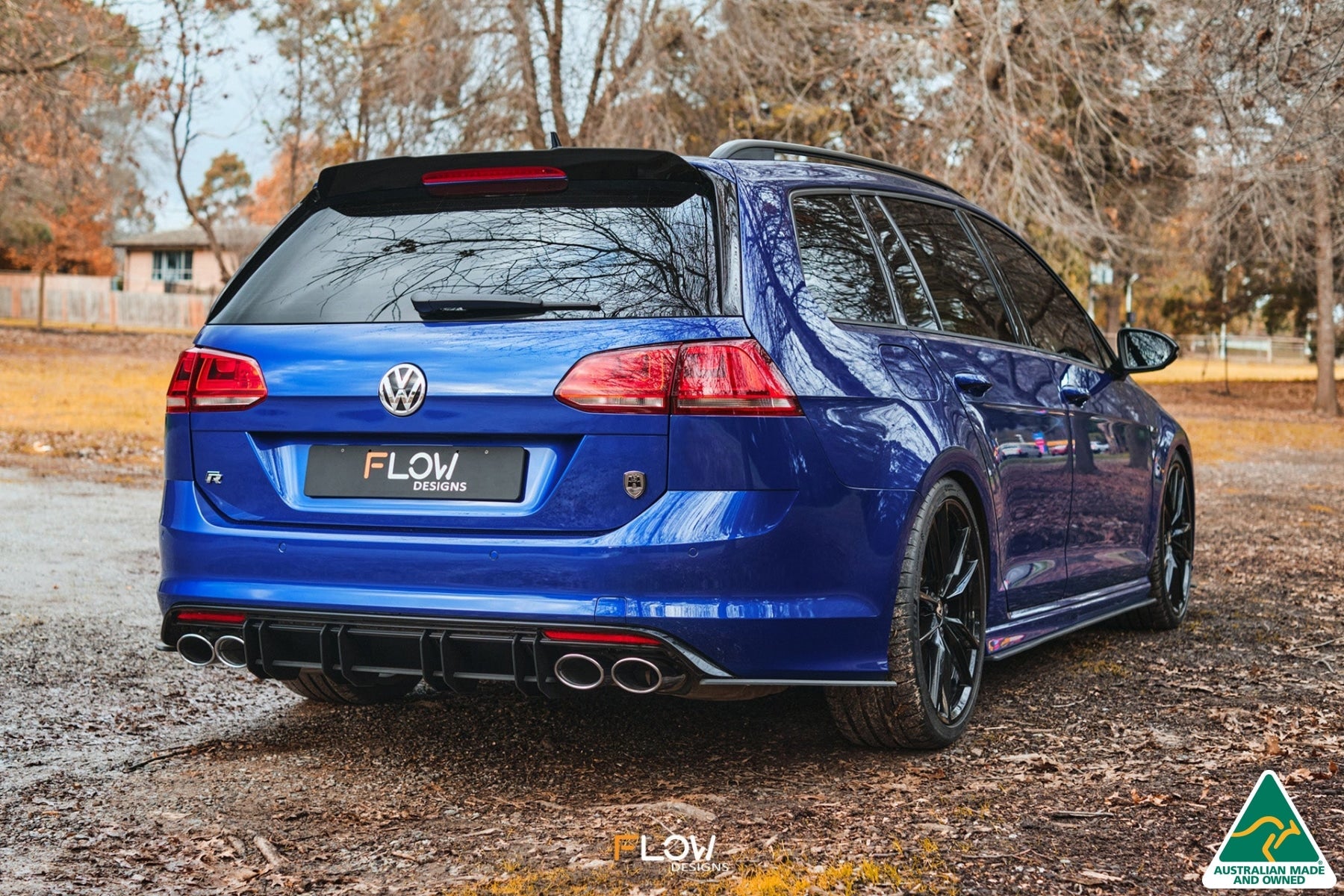 Flow Designs MK7 Golf R Wagon Side Skirt Splitter Winglets (Pair)