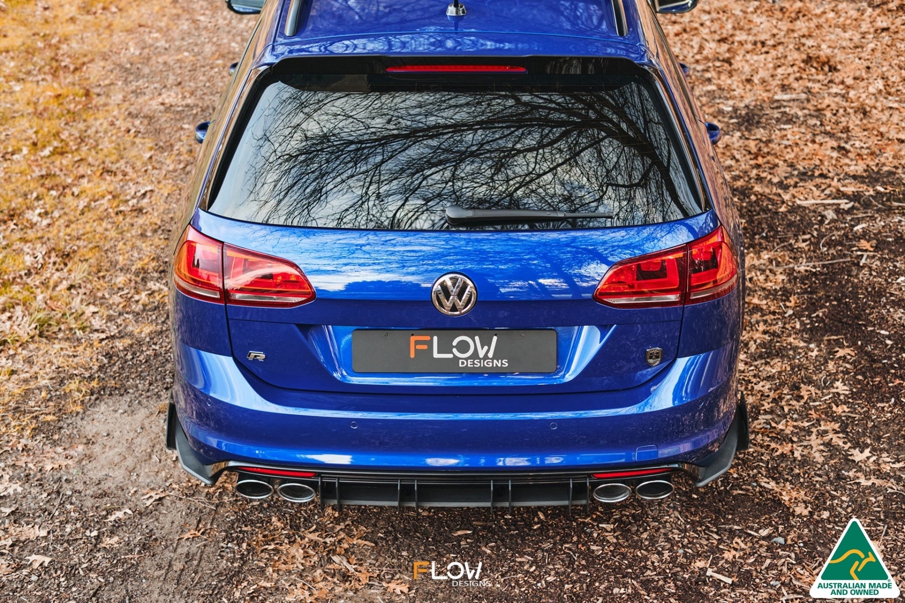 Flow Designs MK7 Golf R Wagon Flow-Lock Rear Diffuser - iilumolab