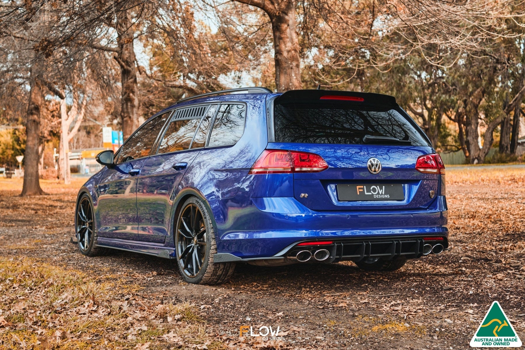 Flow Designs MK7 Golf R Wagon Side Skirt Splitter Winglets (Pair)