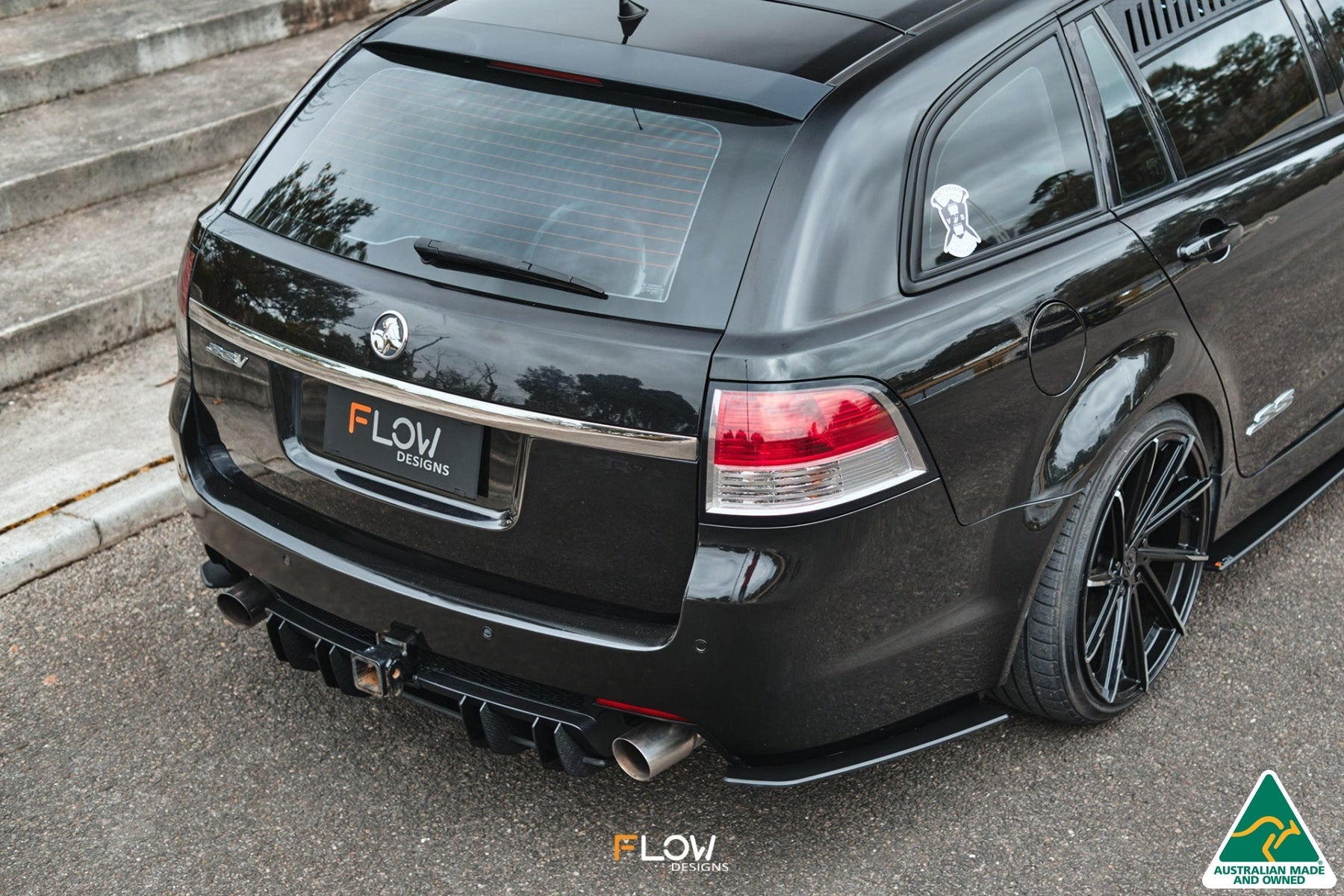 Flow Designs VE Commodore S2 Wagon Flow-Lock Rear Diffuser - iilumolab