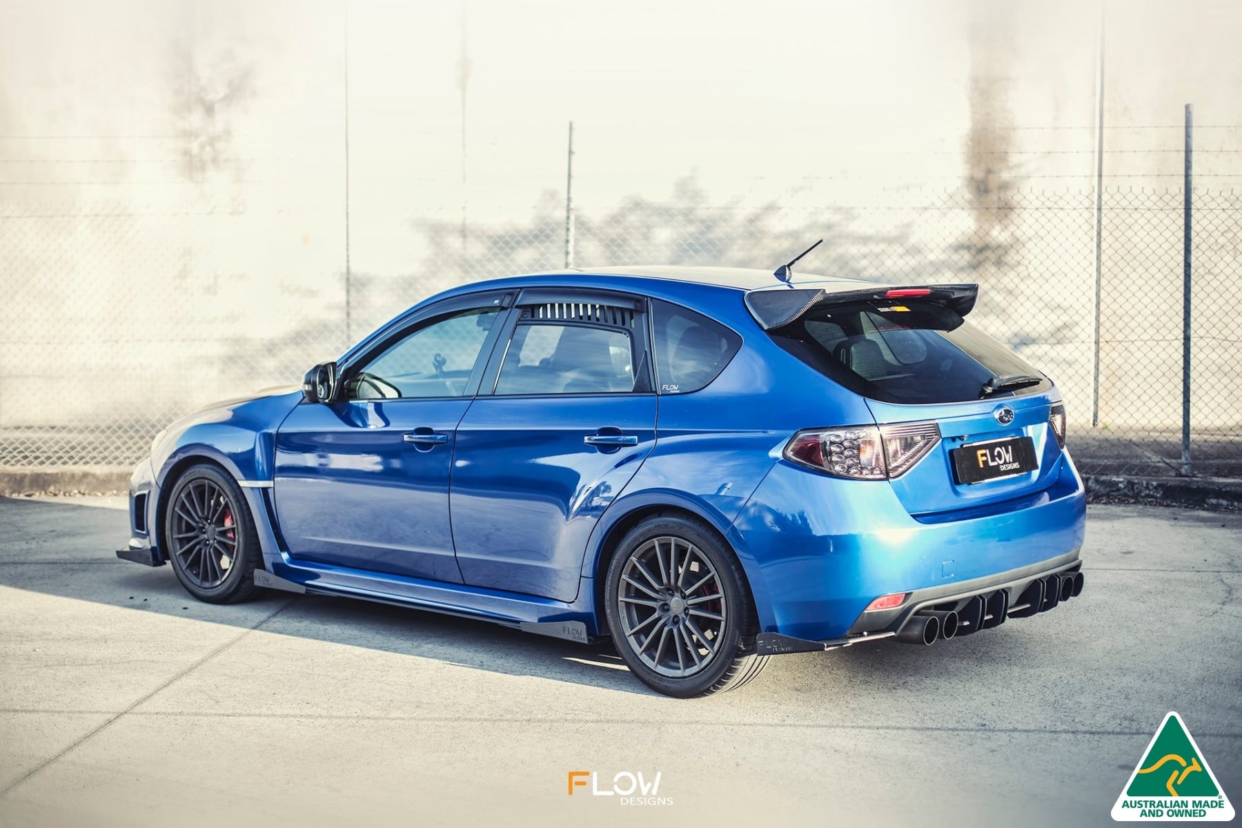 Flow Designs Impreza WRX / STI G3 Hatch (FL) Side Skirt Splitters (Pair) - iilumolab