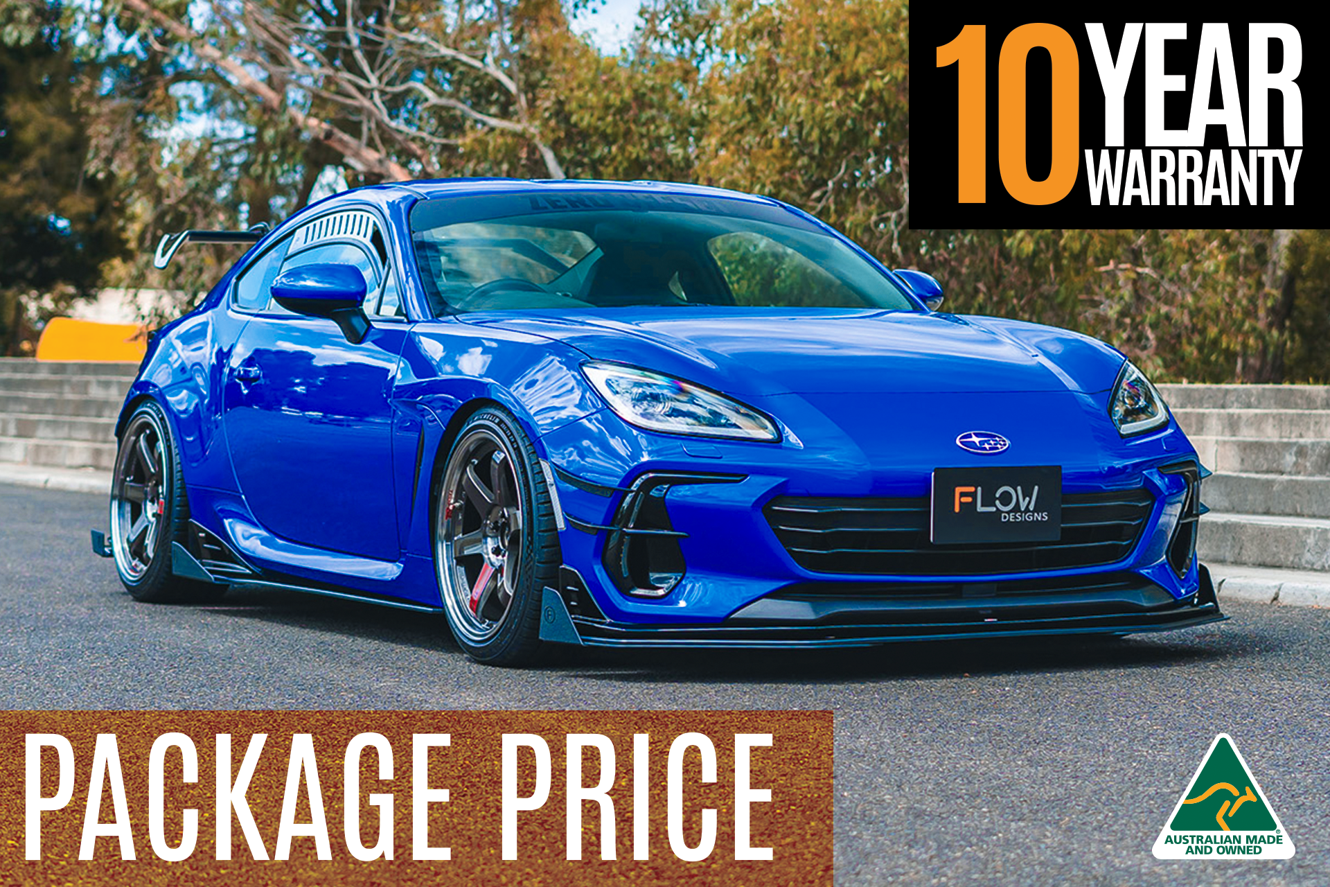 ZD8 BRZ STI Full Lip Splitter Set (GLOSS BLACK) - iilumolab