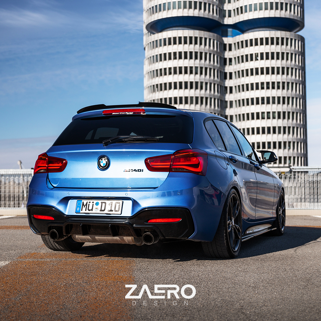 Zaero Designs EVO-1 Diffuser for BMW 1 Series F20 (LCI)[Dual Exit] 2016-2019