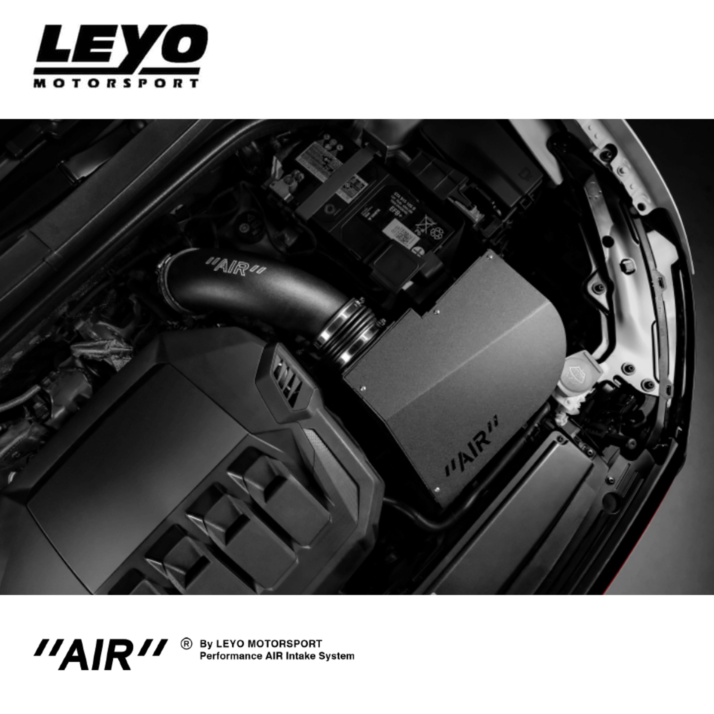 LEYO AIR Cold Air Intake System V2 for Audi A3, S3 8V/TT 8S/VW Golf GTI, R Mk7-7.5 (1.8T/2.0T)