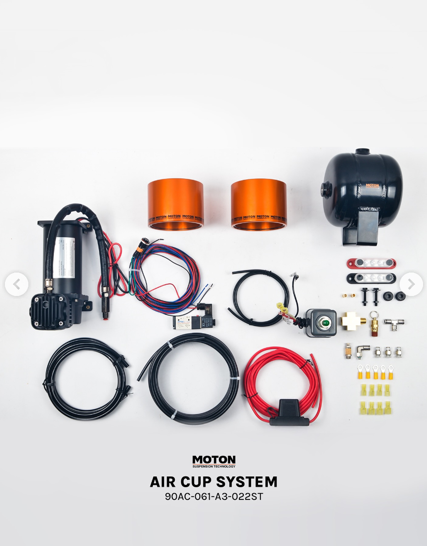 MOTON Air Cup System- Pneumatic Front Lift Kit (with Air Tank)