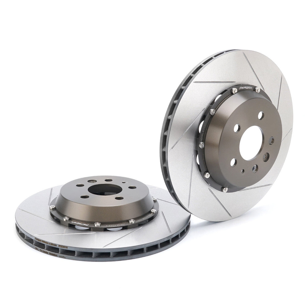 Paragon 2-Piece Rotors Front Pair 355mm x 28mm for Tesla Model 3 AWD Performance / Model Y