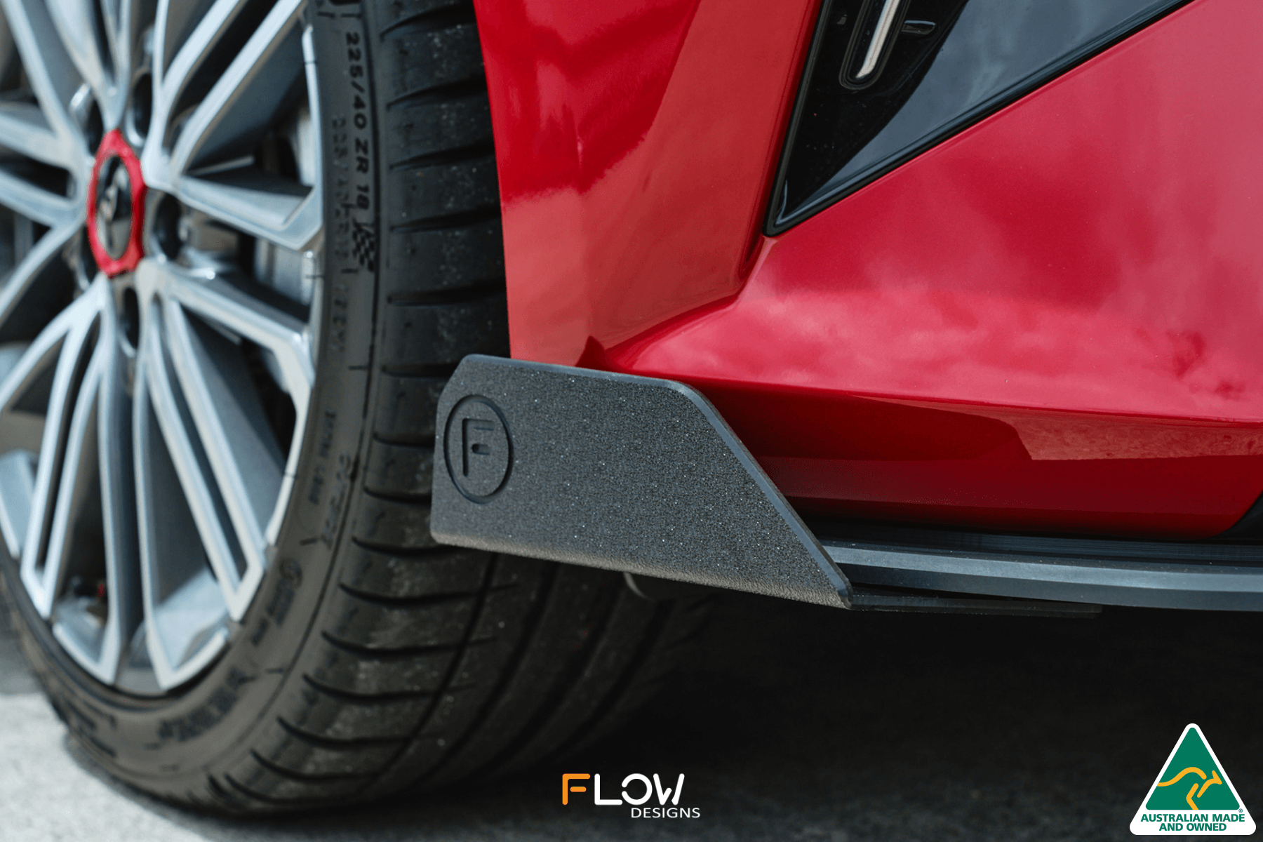 Flow Designs Cerato GT Facelift Front Lip Splitter & Mounting Brace - iilumolab