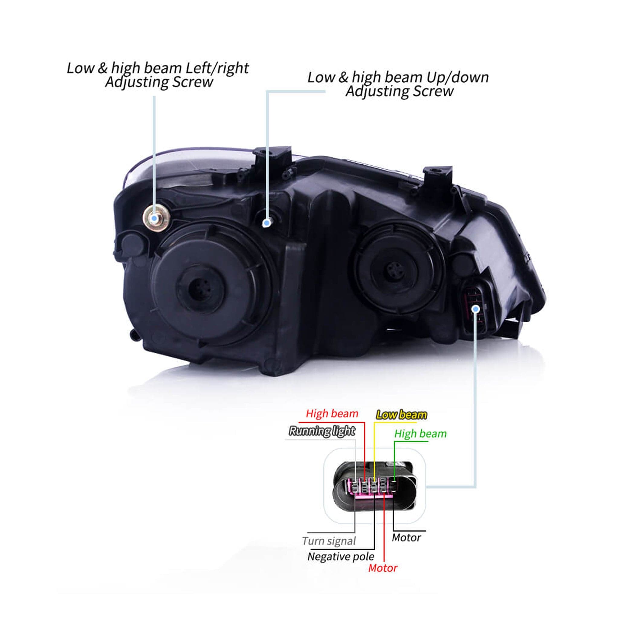 2009-2017 VW POLO LED SEQUENTIAL HEADLIGHTS (6R/6C) - iilumo