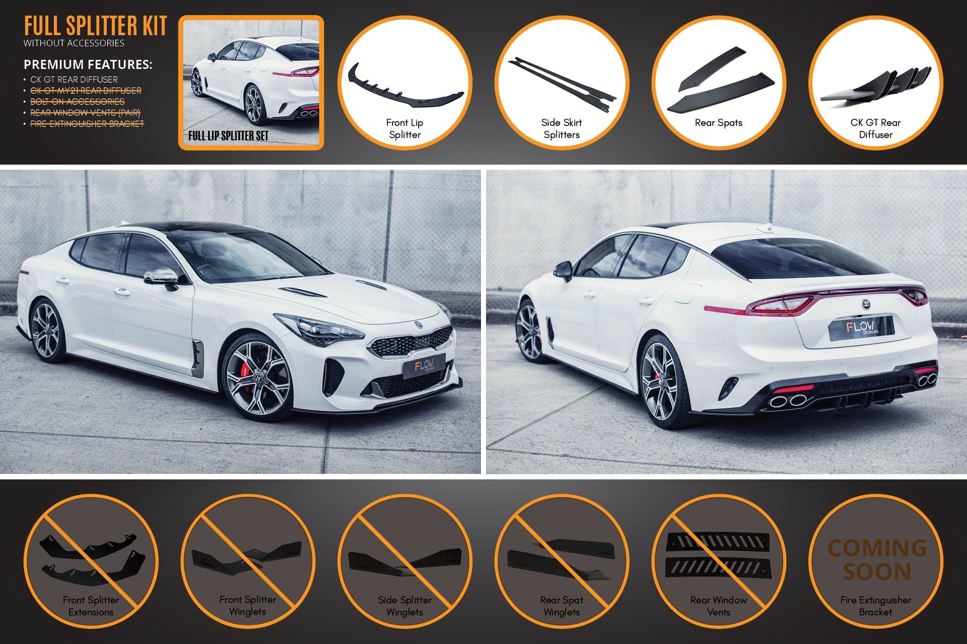 Flow Designs Stinger CK GT Full Lip Splitter Set