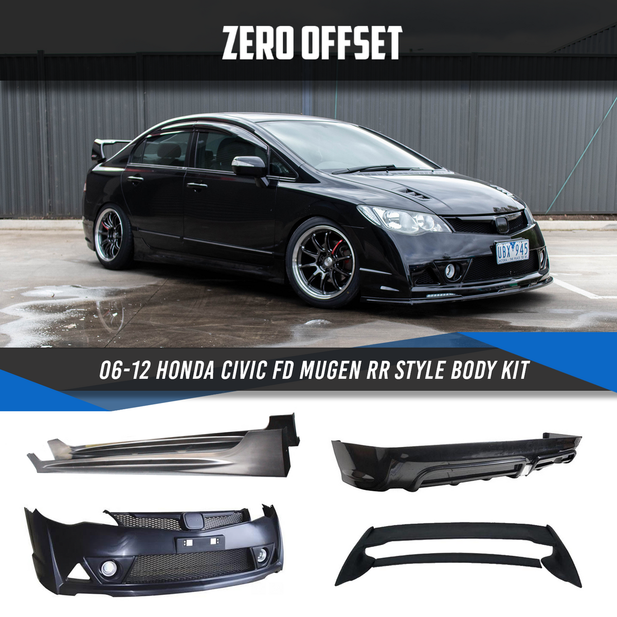 Mugen RR Style Full Kit for Honda Civic FD 2006-2012