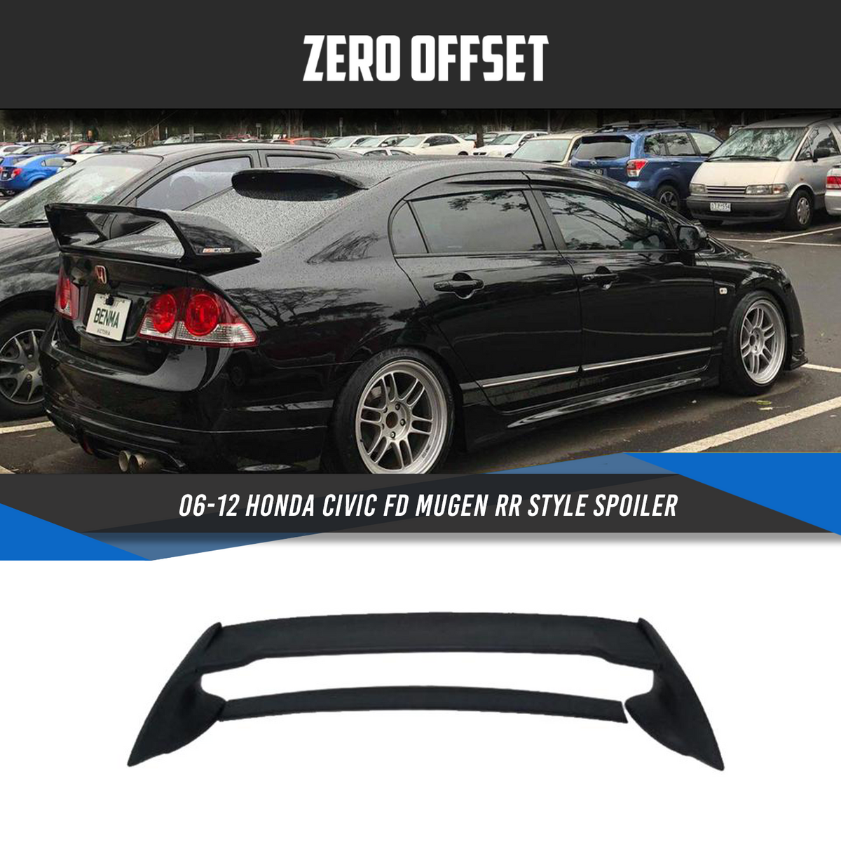 Mugen RR Style Spoiler for Honda Civic FD 2006-2011