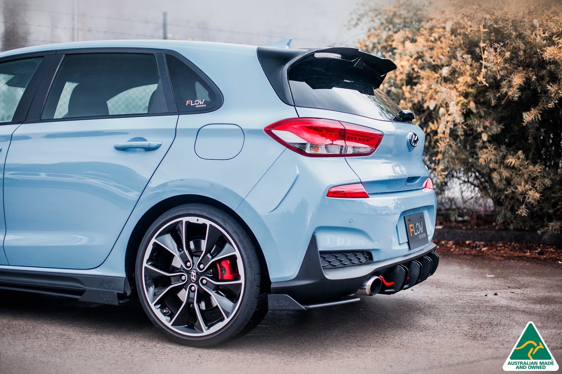 Flow Designs i30N Hatch PD Rear Spoiler Extension - iilumolab