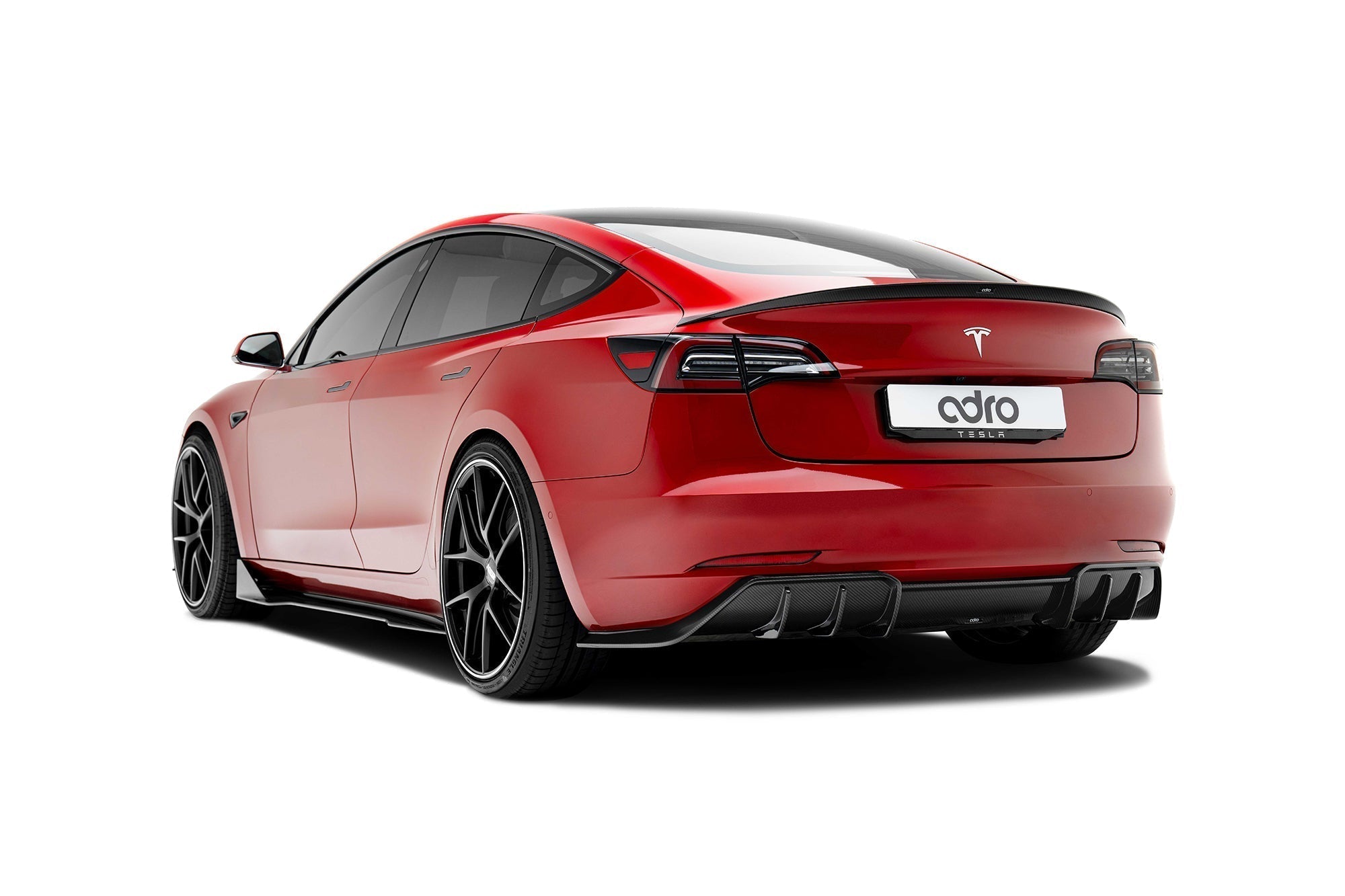 Tesla Model 3 Dry Carbon Fiber Rear Diffuser V1 2019-2023