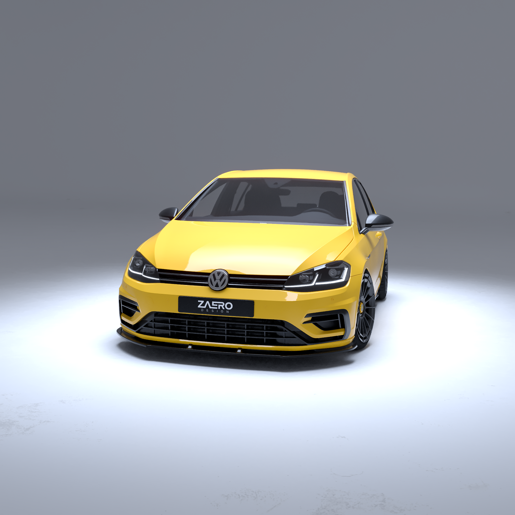 EVO-1 Front Lip/Splitter for Volkswagen Golf MK7.5R 2018-2021