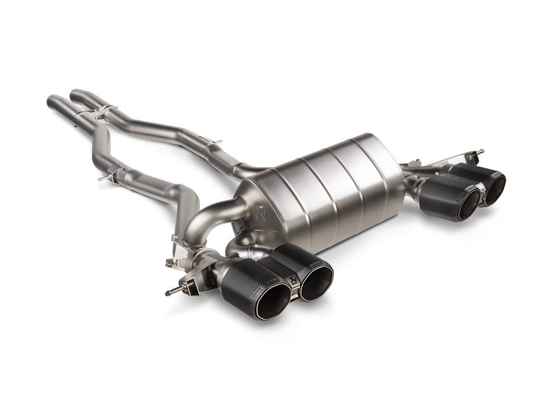 Akrapovic BMW G80 M3 / G82 M4 (Including CSL) Slip-On Line Exhaust with Octagonal Design Carbon Tail