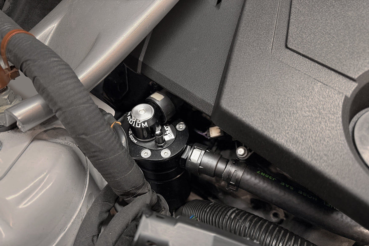 Radium Engineering PCV Fluid Lock Catch Can Kit for Ford Mustang GT 2018+