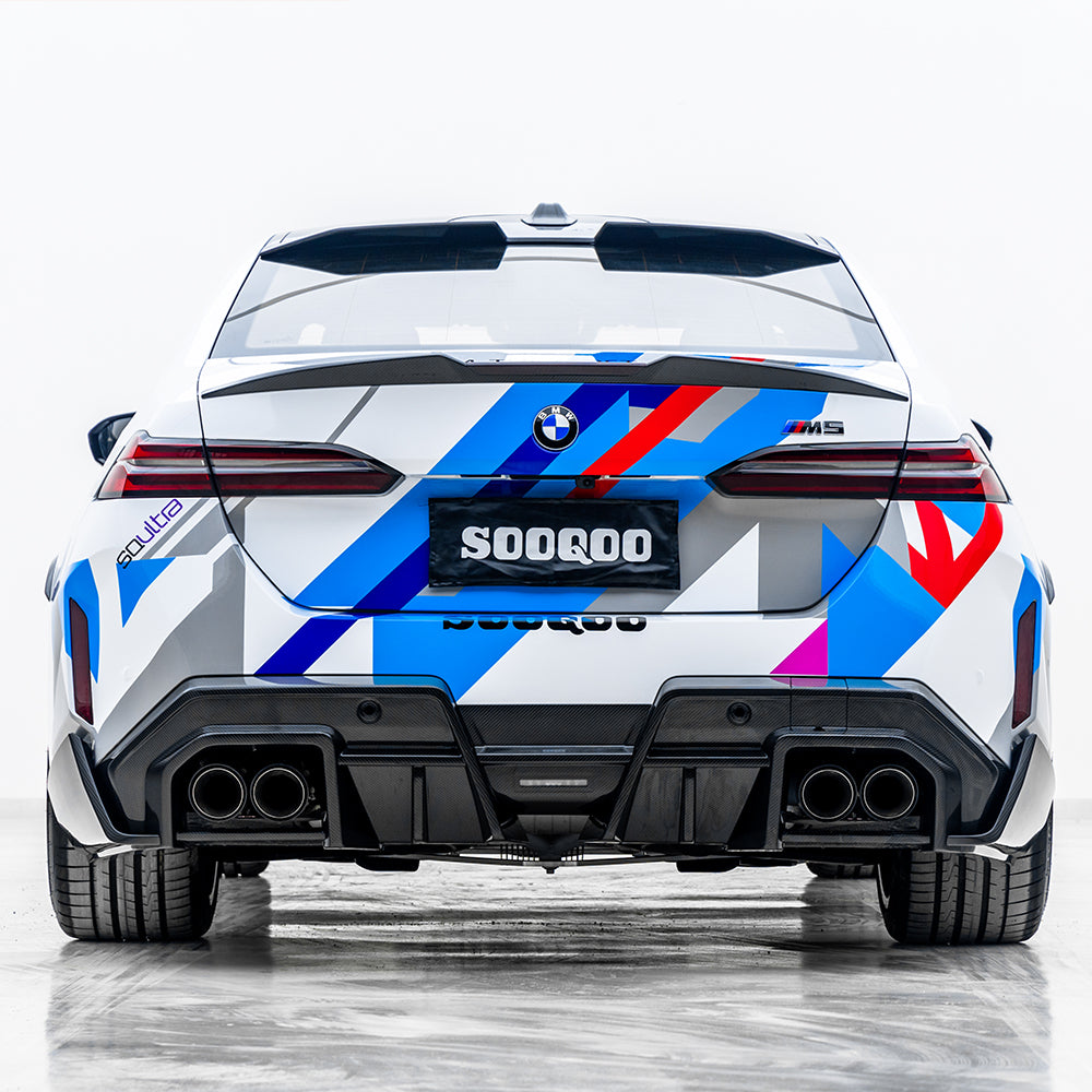 Sooqoo Pre Pregged Dry Carbon Fiber Type B Rear Diffuser for BMW M5 G90