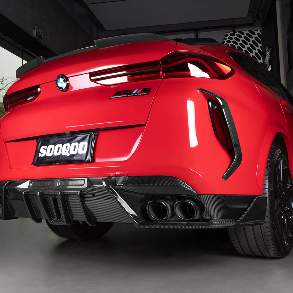 Sooqoo Pre Pregged Dry Carbon Fiber Diffuser for BMW X6M F96