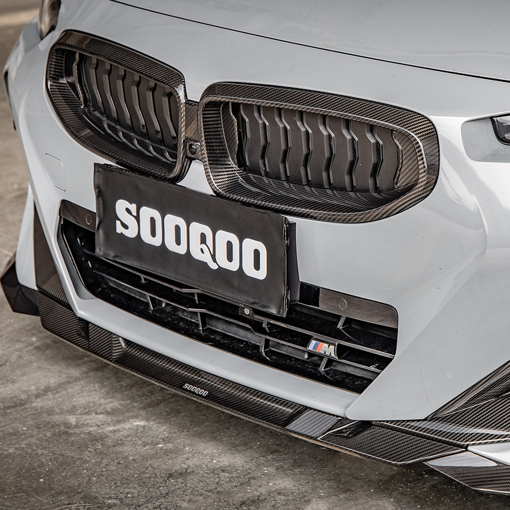 Sooqoo Pre Pregged Dry Carbon Fiber Front Lip for BMW 2 Series G42 2022+