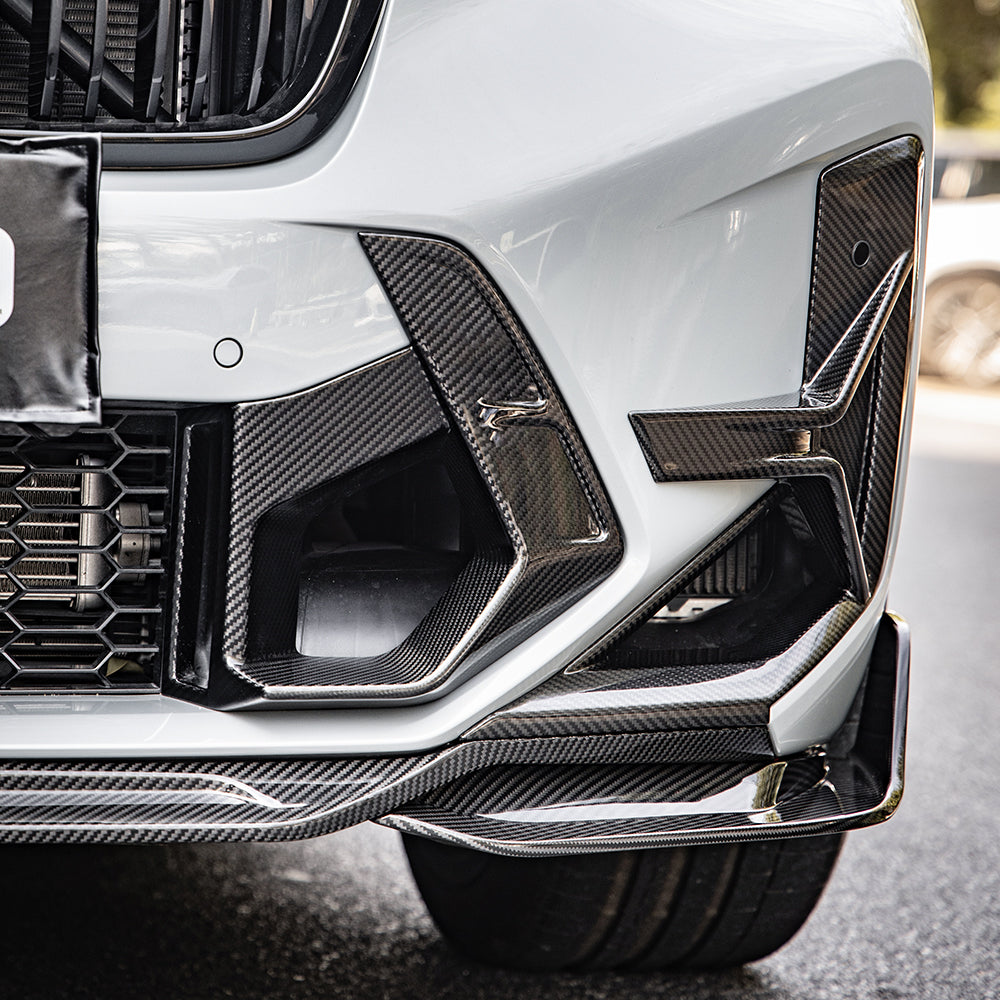 Sooqoo Pre Pregged Dry Carbon Fiber Front Ducts for BMW X3M F97 LCI 2022+