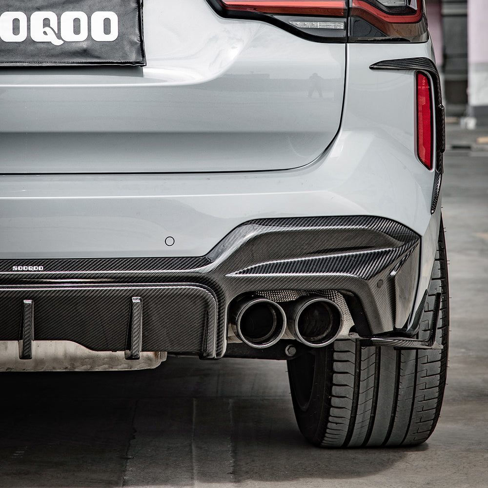 Sooqoo Pre Pregged Dry Carbon Rear Diffuser for BMW X3M F97 LCI 2022+