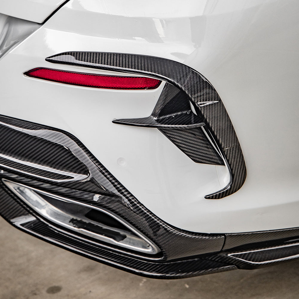 Sooqoo Pre Pregged Dry Carbon Fiber Type A Rear Vent Trim for BMW 8 Series G14 G15 G16