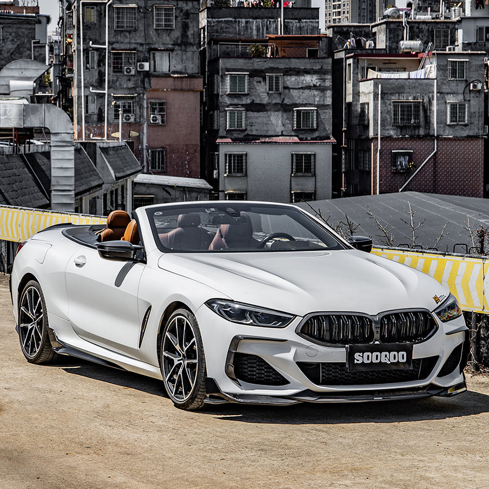 Sooqoo Pre Pregged Dry Carbon Fiber Side Skirt for BMW 8 Series G14 G15
