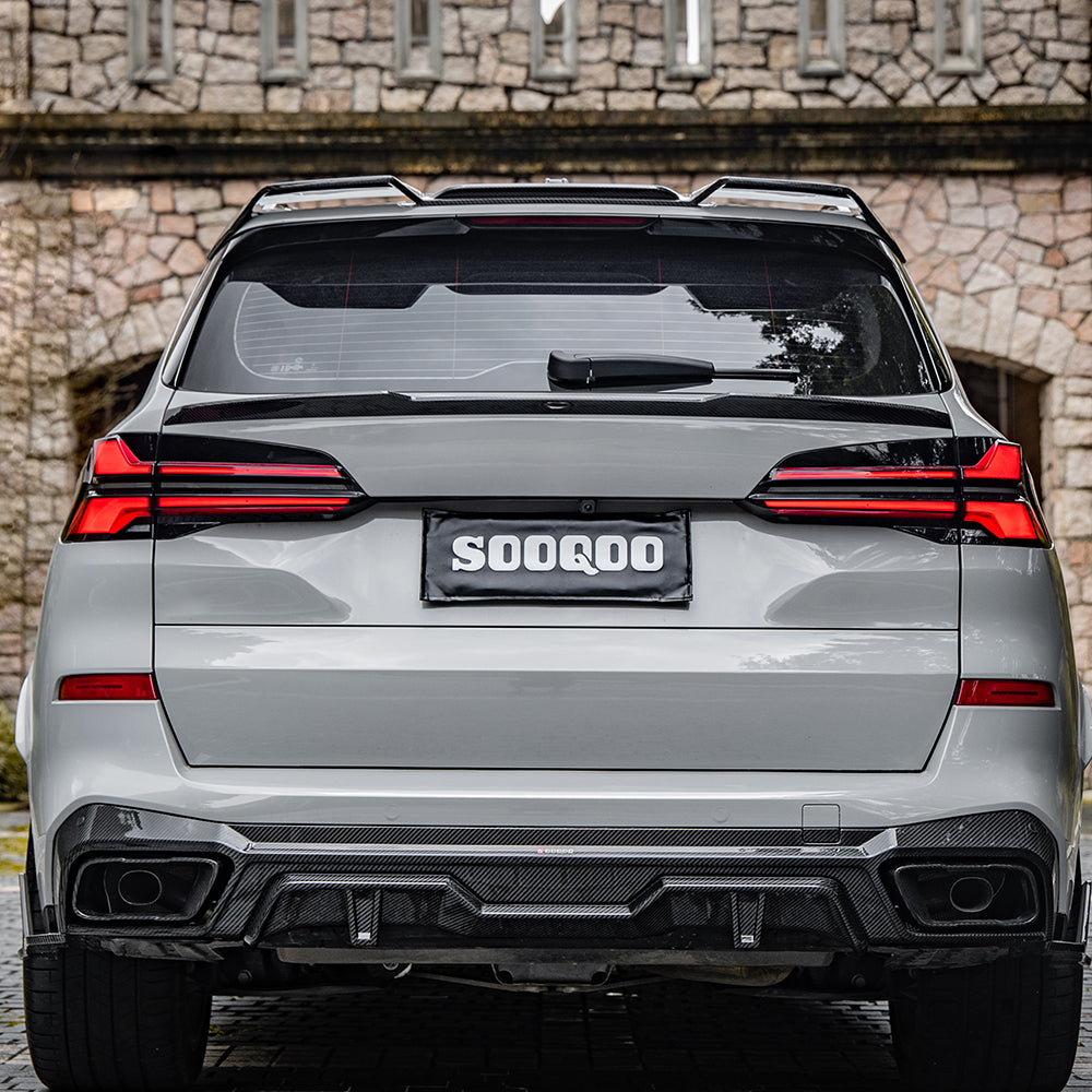 Sooqoo Pre Pregged Dry Carbon Fiber Diffuser for BMW X5 G05