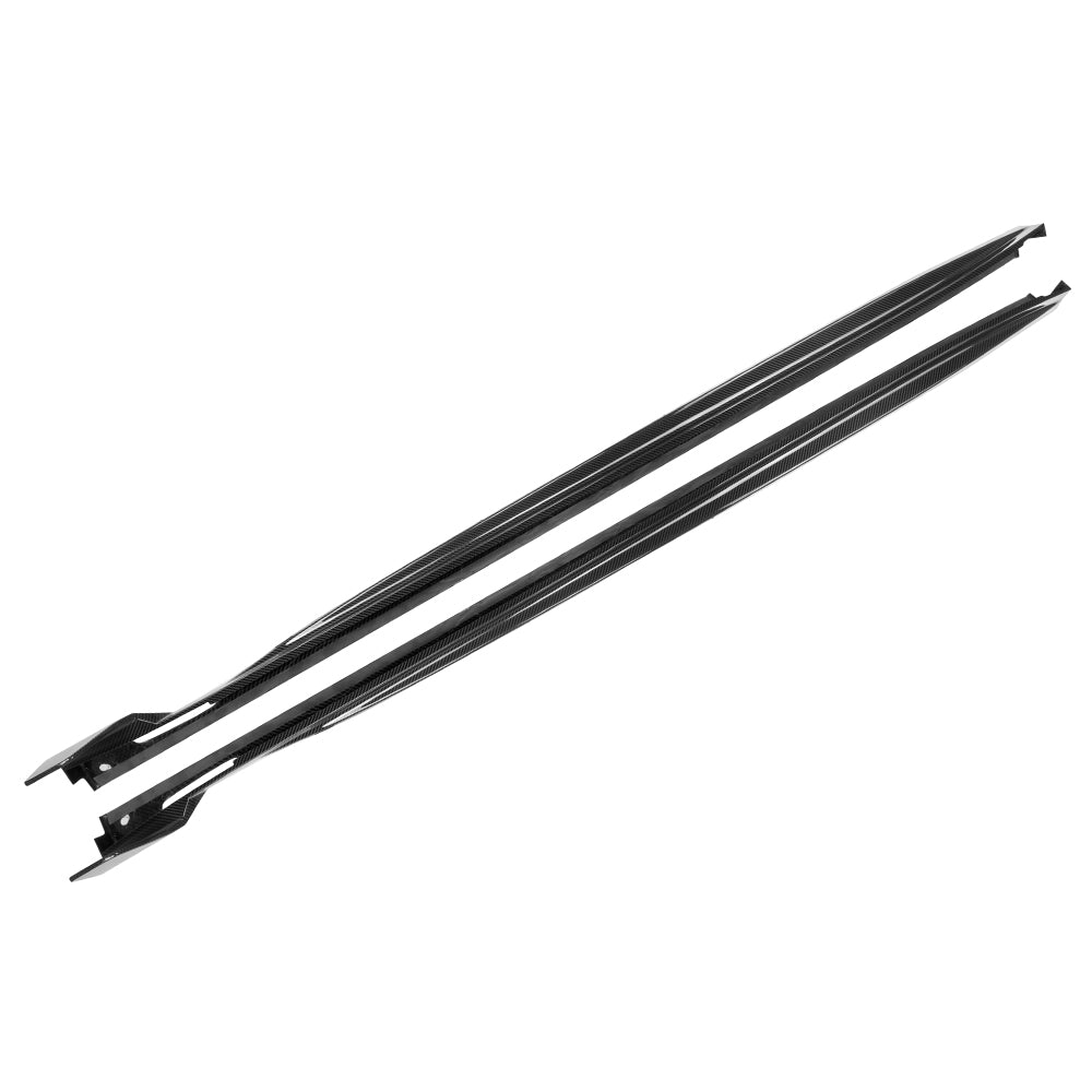 Sooqoo Pre Pregged Dry Carbon Fiber Side Skirts Type B for BMW X3/X4/iX3/X3M/X4M G01 G02 G08 F97 F98 Pre-LCI & LCI 2019+