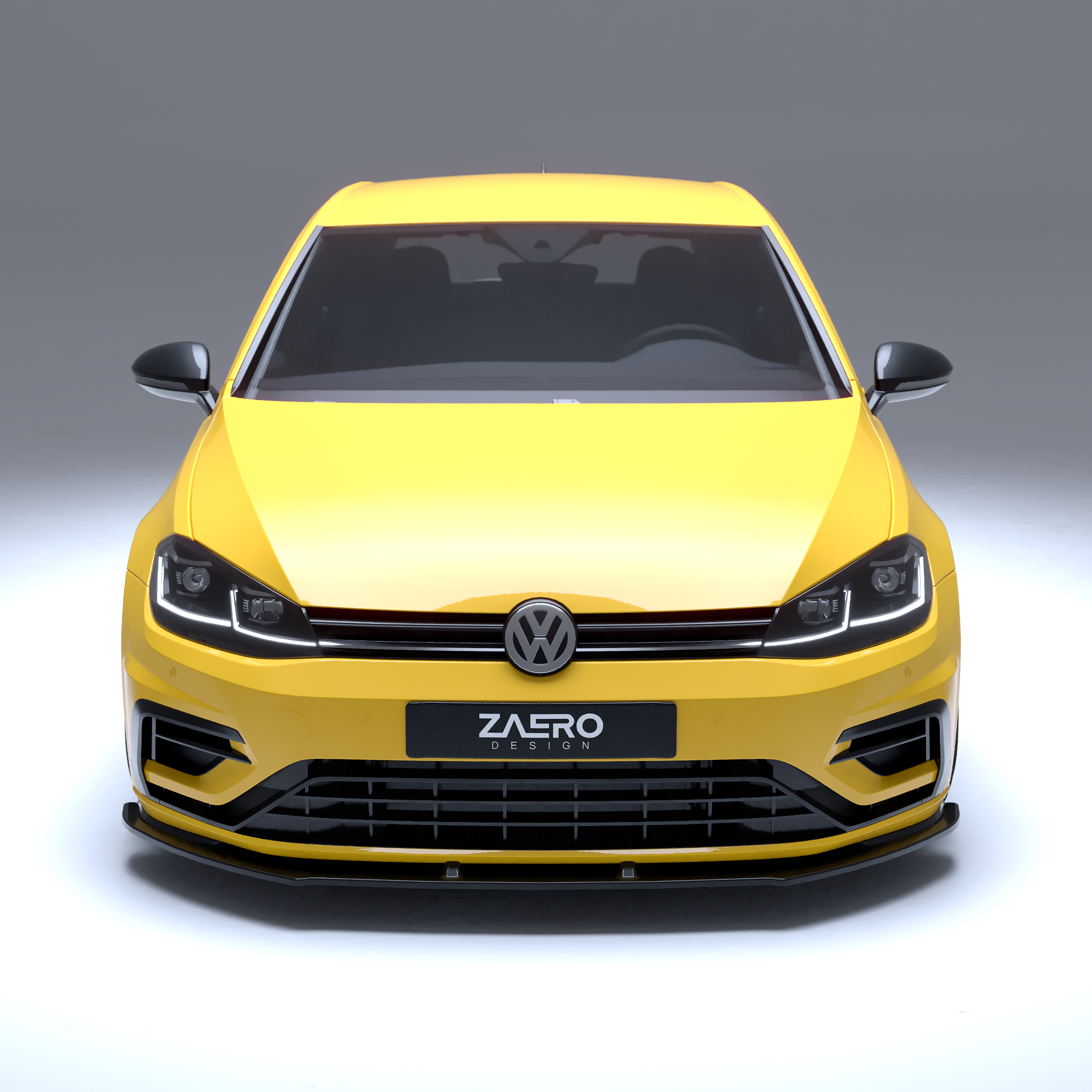 Zaero Designs EVO-1 Front Lip/Splitter for Volkswagen Golf MK7.5R 2018-2021