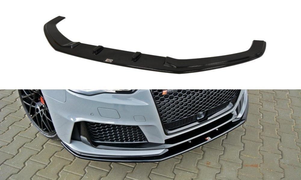 Maxton Design Audi RS3 8V Sportback Front Splitter Lip v2 + Side Skirts + Diffuser