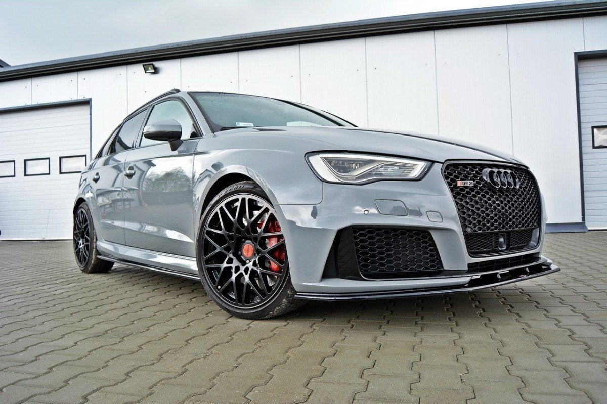 Maxton Design Audi RS3 8V Sportback Front Splitter Lip v2 + Side Skirts + Diffuser