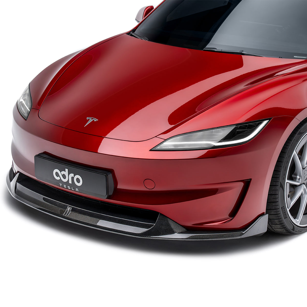 Carbon Fiber Front Lip for Tesla Model 3 Highland Performance 2024+