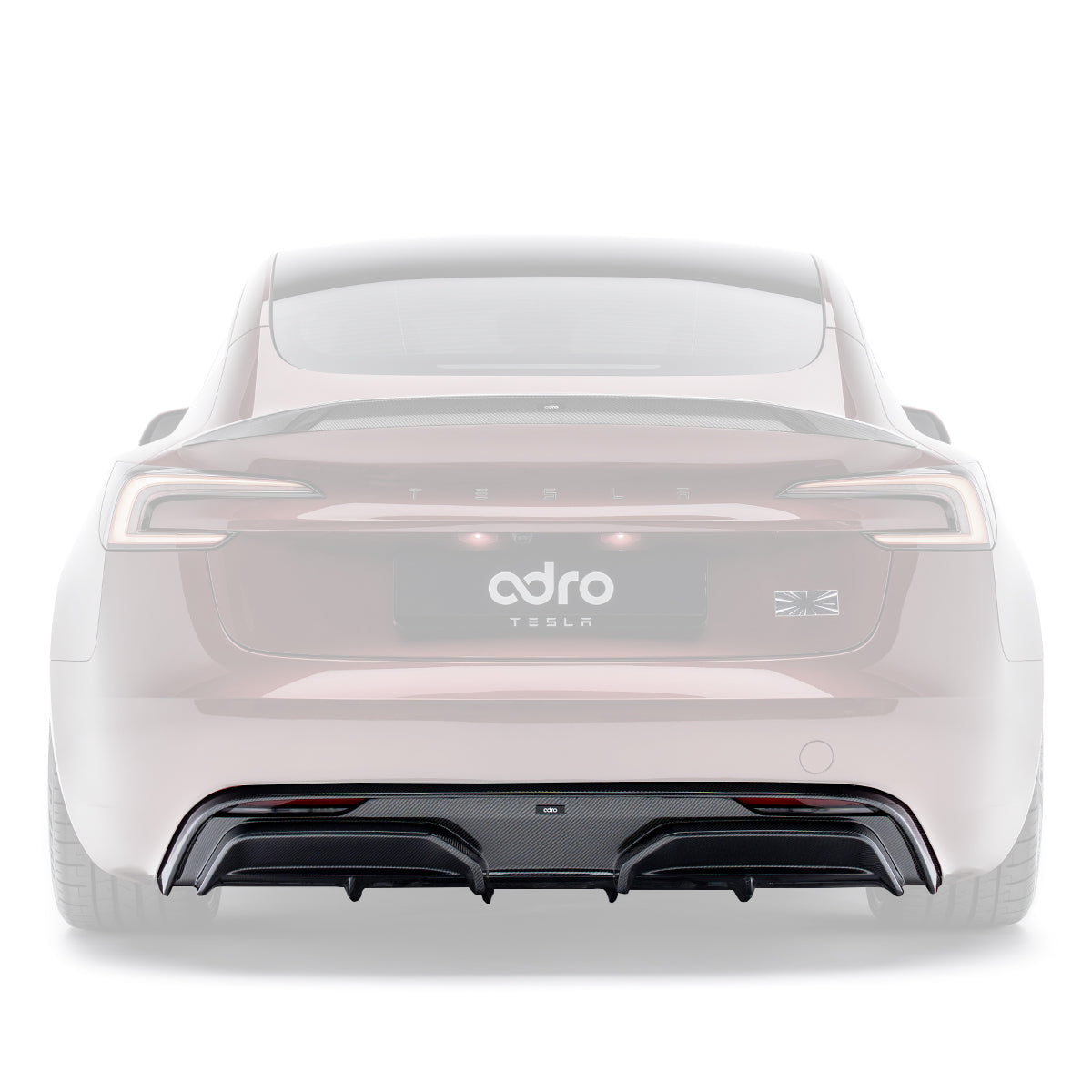 Carbon Fiber Rear Diffuser for Tesla Model 3 Highland Performance 2024+