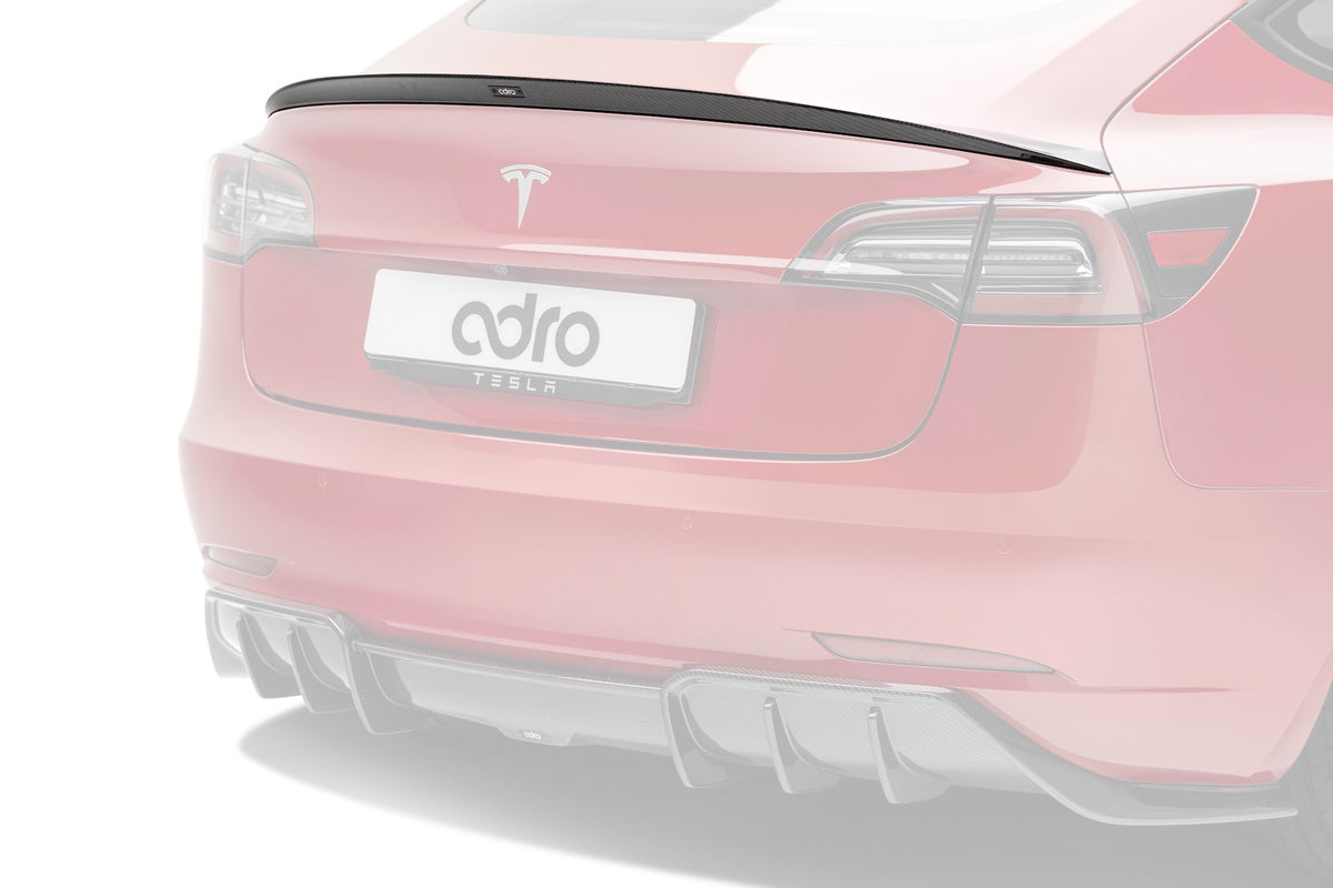 Tesla Model 3 Dry Carbon Fiber Spoiler V1 2019+