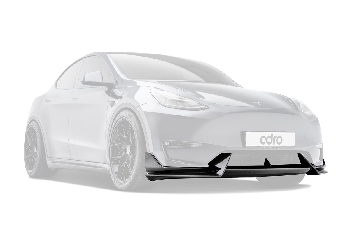 Tesla Model Y V1 Dry Carbon Fiber Front Lip 2022-2024