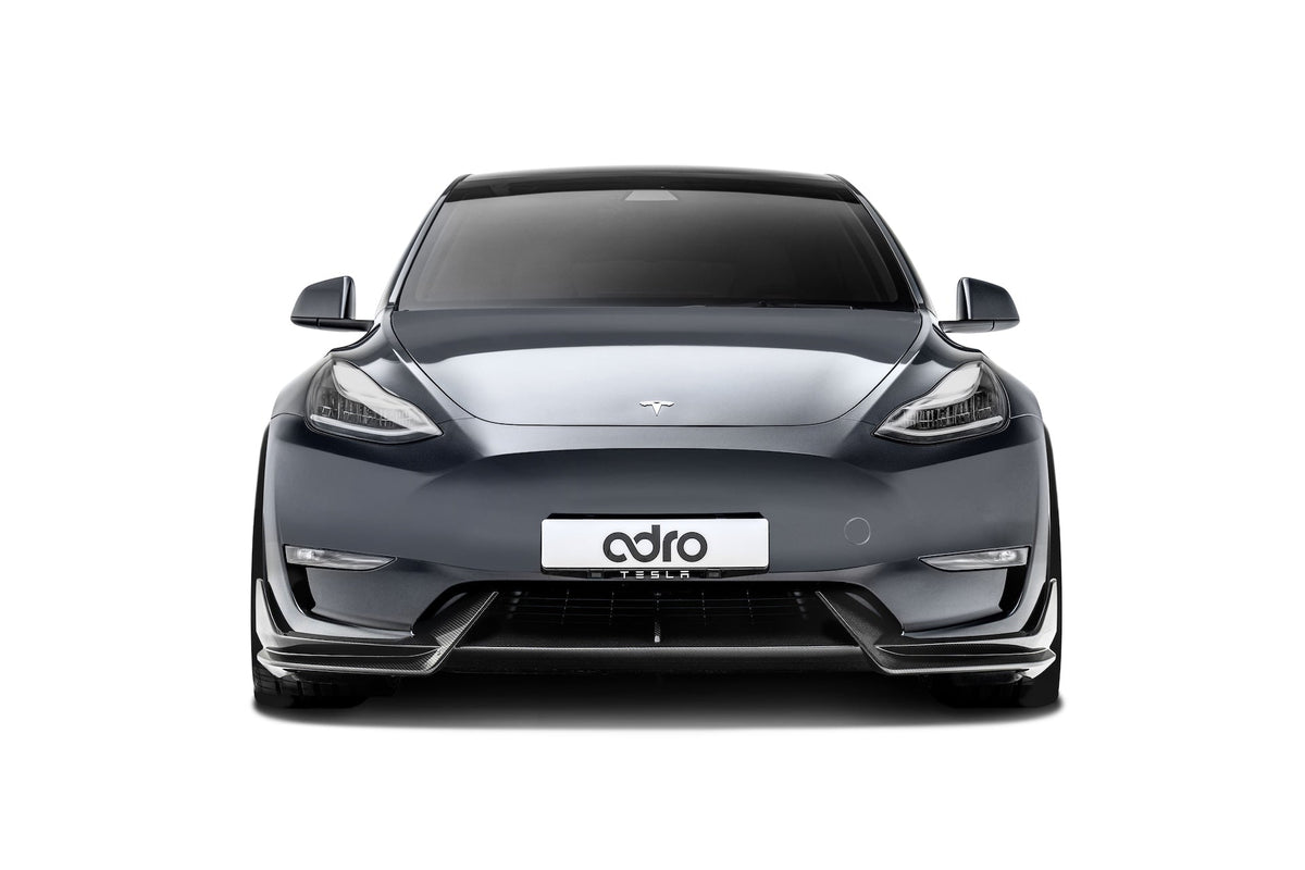 Tesla Model Y V1 Dry Carbon Fiber Front Lip 2022-2024