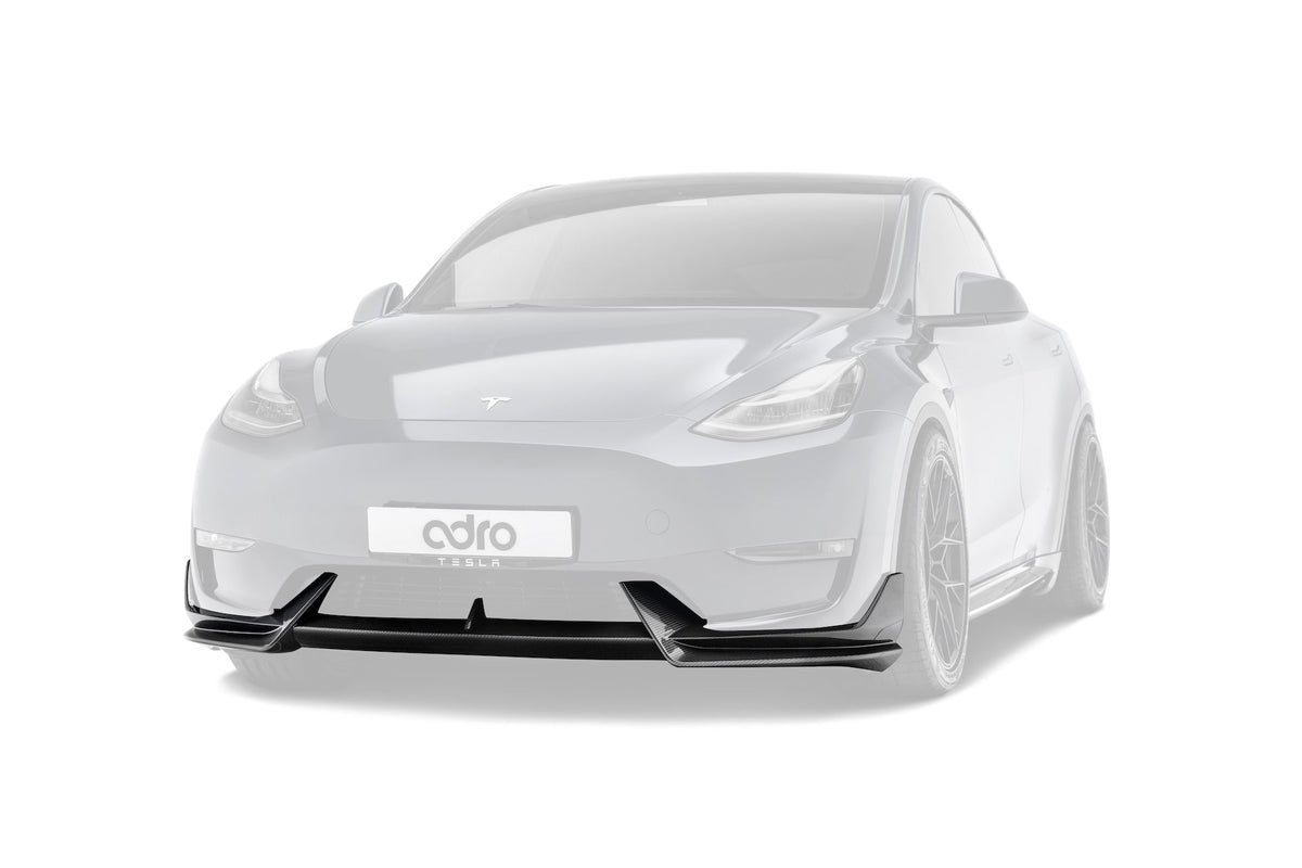 Tesla Model Y V1 Dry Carbon Fiber Front Lip 2022-2024