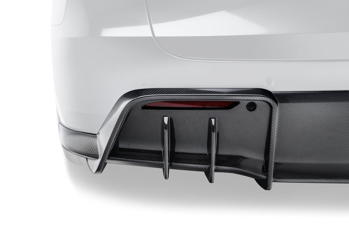 Tesla Model Y V1 Dry Carbon Fiber Rear Diffuser 2022-2024