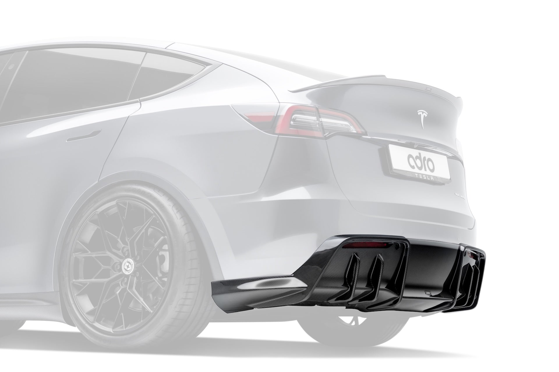 Tesla Model Y V1 Dry Carbon Fiber Rear Diffuser 2022-2024
