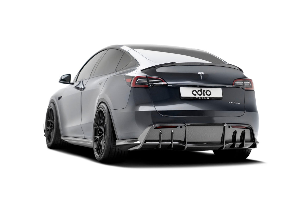 Tesla Model Y V1 Dry Carbon Fiber Rear Diffuser 2022-2024