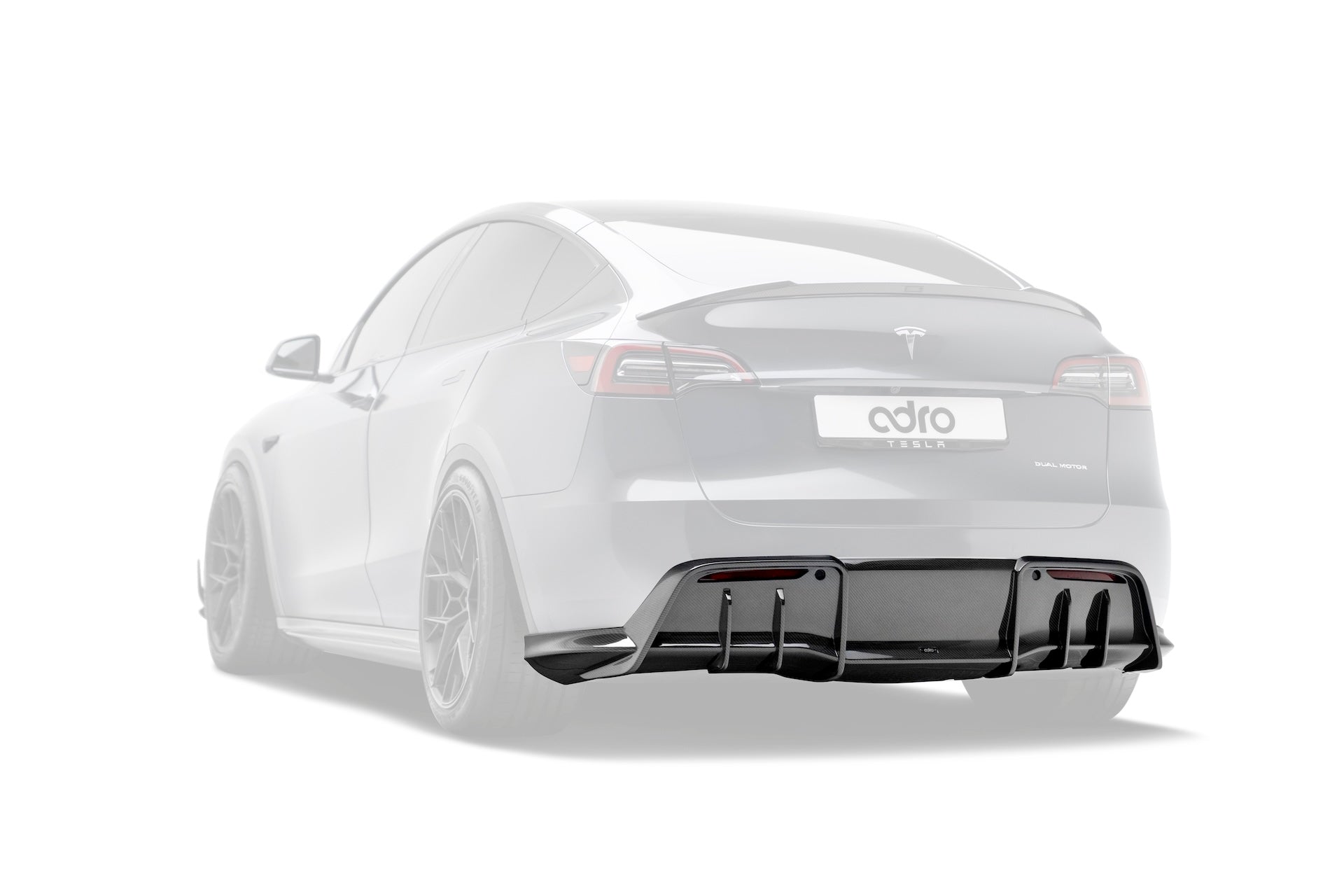 Tesla Model Y V1 Dry Carbon Fiber Rear Diffuser 2022-2024